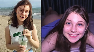 Секс На Пляже - Милашка Заставляет Его Кончить ТРИ РАЗА!